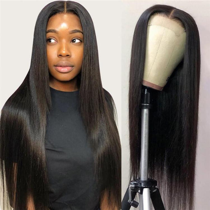 Straight 4x4 Lace Closure Human Hair Wigs