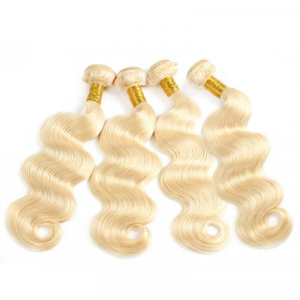 4PC Body Wave 613 Color Best Human Hair Bundles