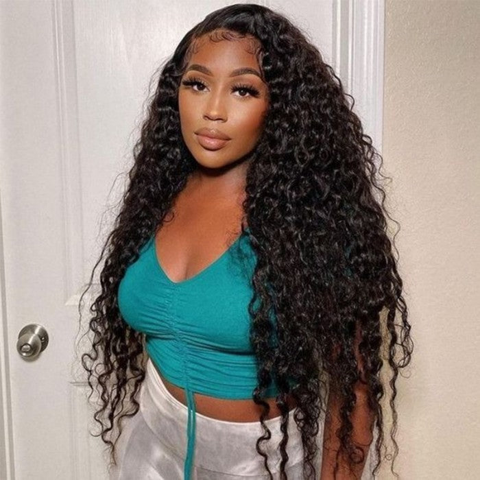 Deep Wave 13x4 Lace Front Human Hair Wigs
