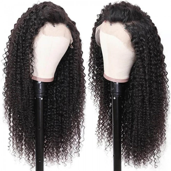 HD Lace Wigs 13x4 Curly Lace Front Wigs Human Hair Transparent Glueless Lace Wigs