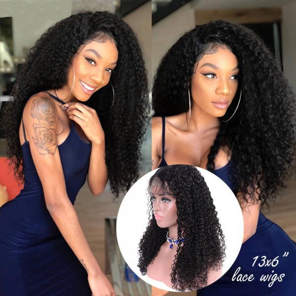 Curly 13x6 Lace Front Human Hair Wigs