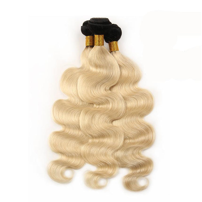 3PC Body Wave 1b/613 Color Best Human Hair Bundles